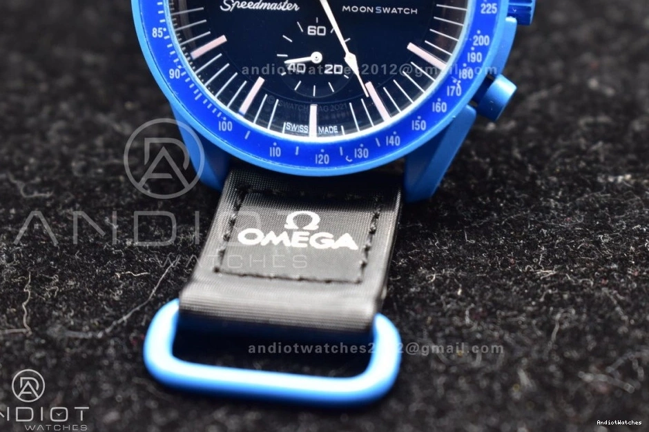 Mission Quartz 1179 on StreetReady Omega Nylon Strap Swatch Moonwatch x to Neptune Bioceramic 0926